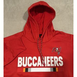NWOT Mens Tampa Bay Buccaneers‎ Nike Dri Fit On Field Hoodie Sweatshirt 2XL Red